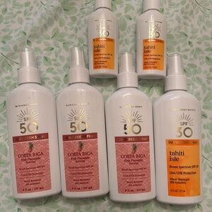 Bath & Body Works Sunscreen Spray Bottles - Costa Rica & Tahiti Isle. All new